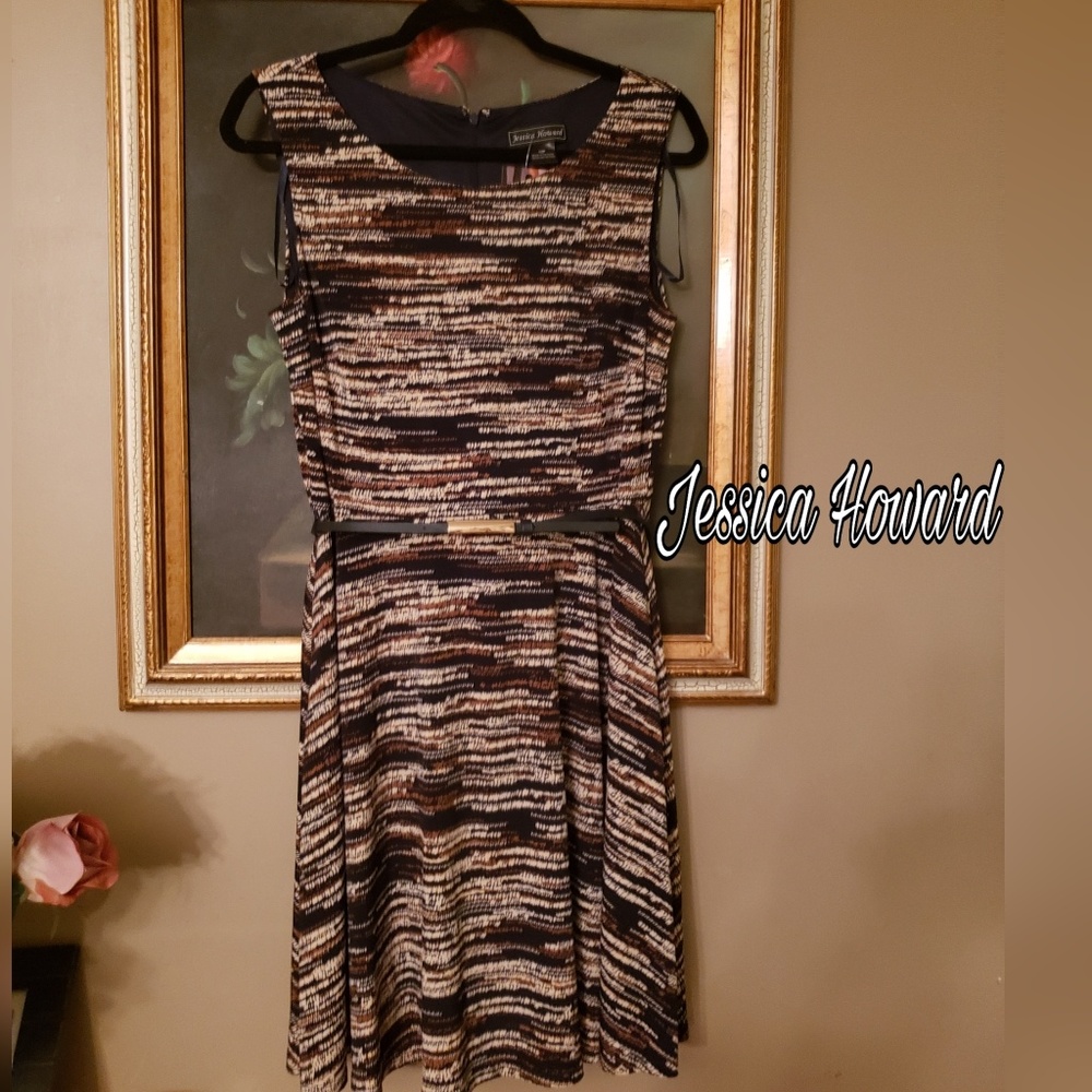 NWT JESSICA HOWARD Belted dress - Picture 3 of 8